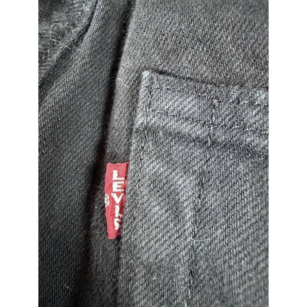 Levis 501 Premium Jeans Mens 31x32 Black Straight Leg Button Fly Casual Big E - Picture 6 of 12
